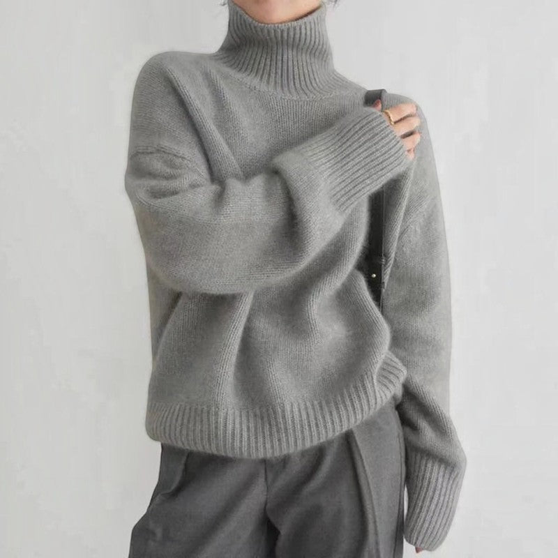 Harley - Turtleneck Knit Sweater with Long Sleeves