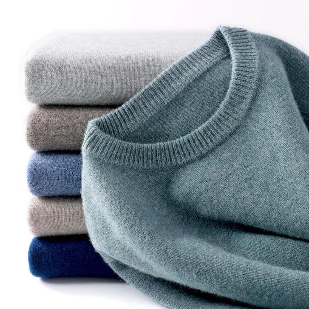 RibbedCrewline – Classic Crewneck Sweater with Ribbed Cuffs and Hem