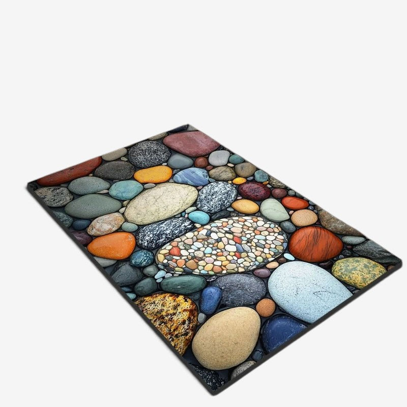 StoneStep - Tappetino da bagno in terra di diatomee con base in gomma
