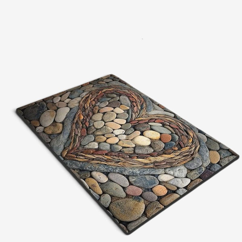 StoneStep - Tappetino da bagno in terra di diatomee con base in gomma
