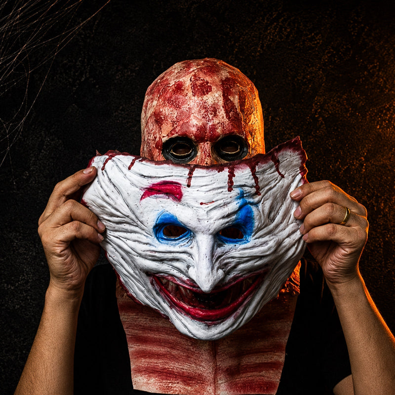 FaceShift - Máscara de terror dupla com design facial amovível