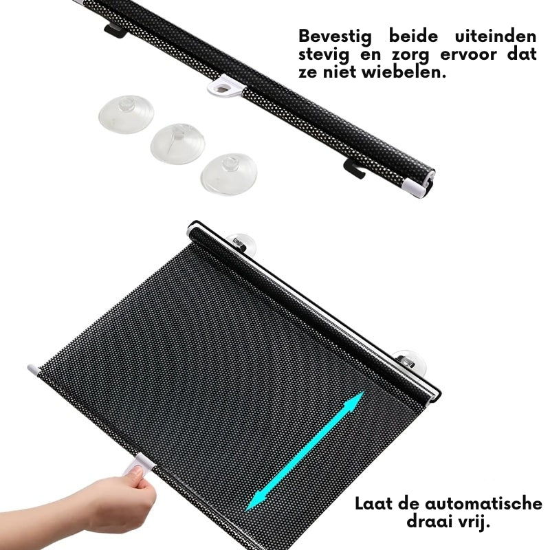 ShadeGuard - Stores solaires à ventouse pour rafraîchissement intérieur et couverture facile des fenêtres