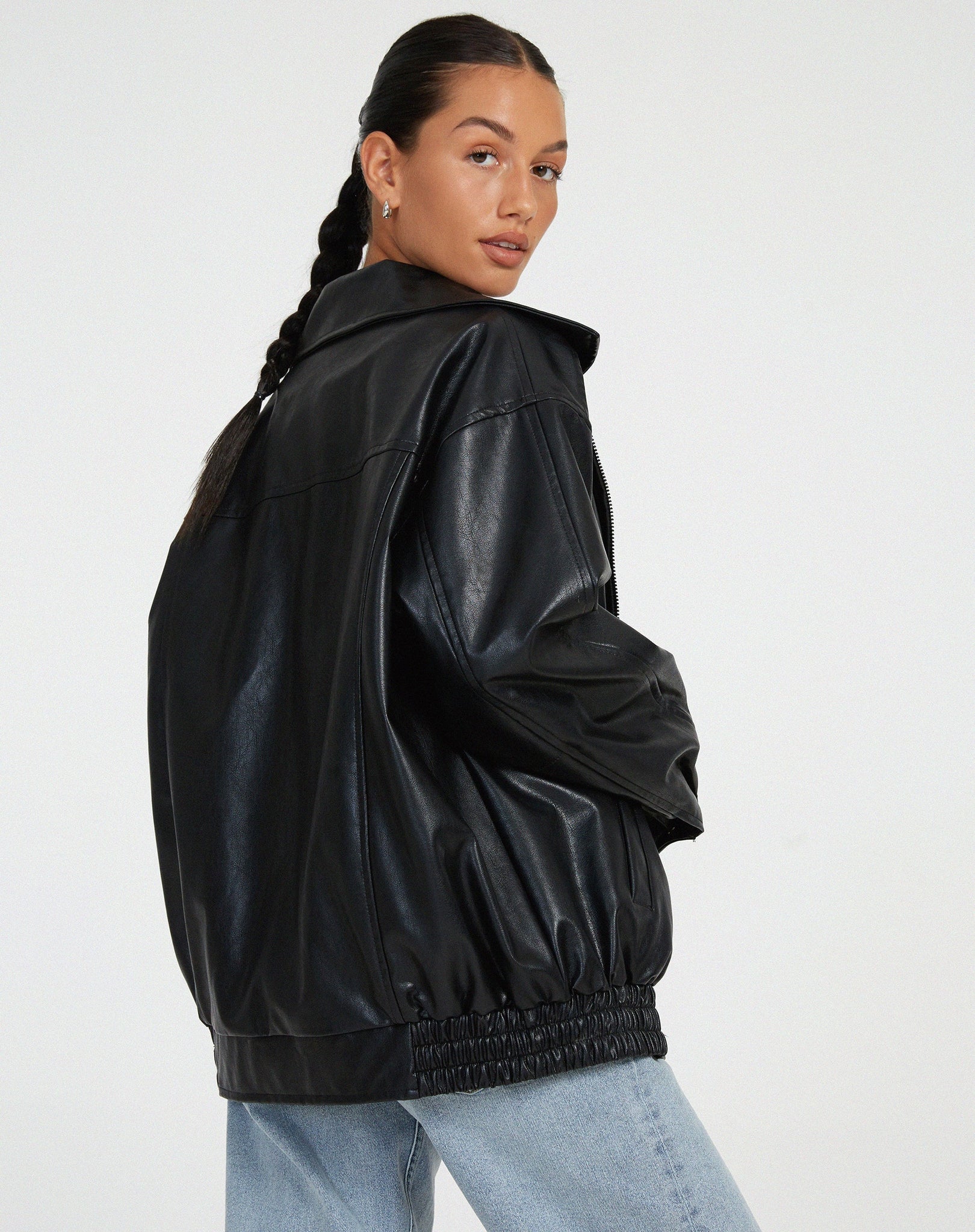 Emilia - Giacca oversize con cerniera, tessuto accogliente e tasche ampie