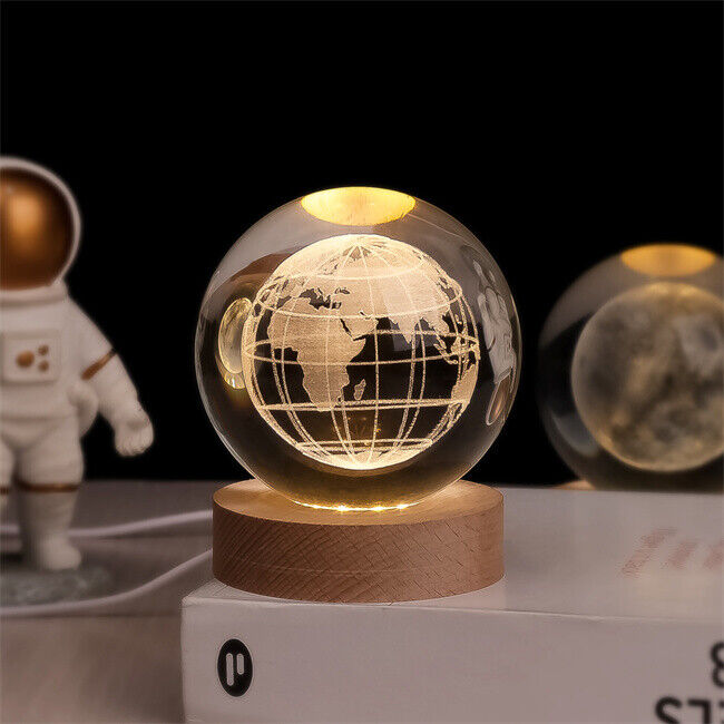 MoonAstro - Kryształowa kula LED z regulowanym światłem