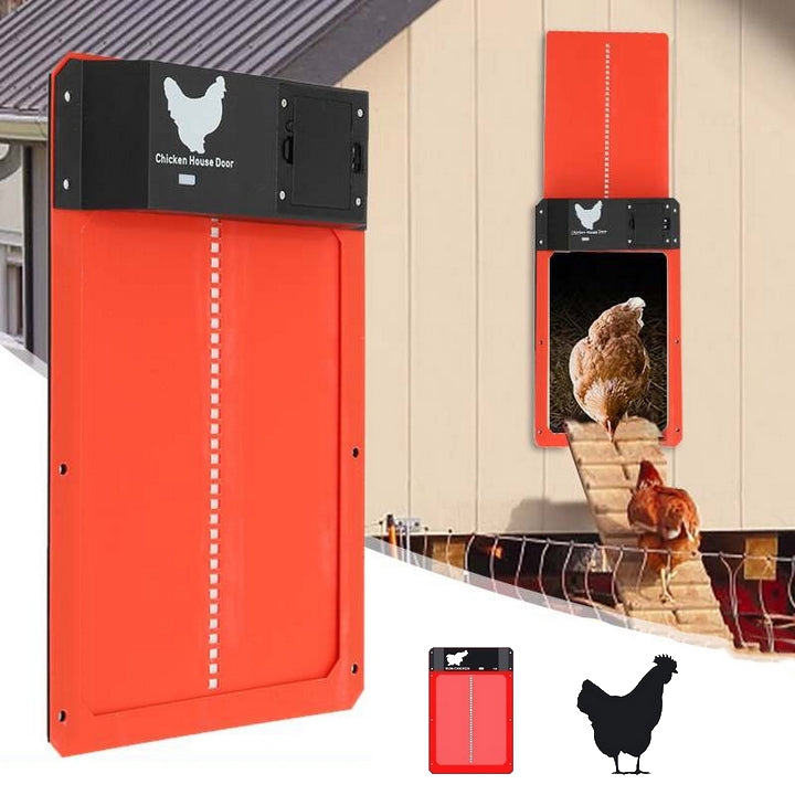 FarmGate - Automatische kippenhokdeur met waterbestendig ontwerp en betrouwbare stroomvoorziening