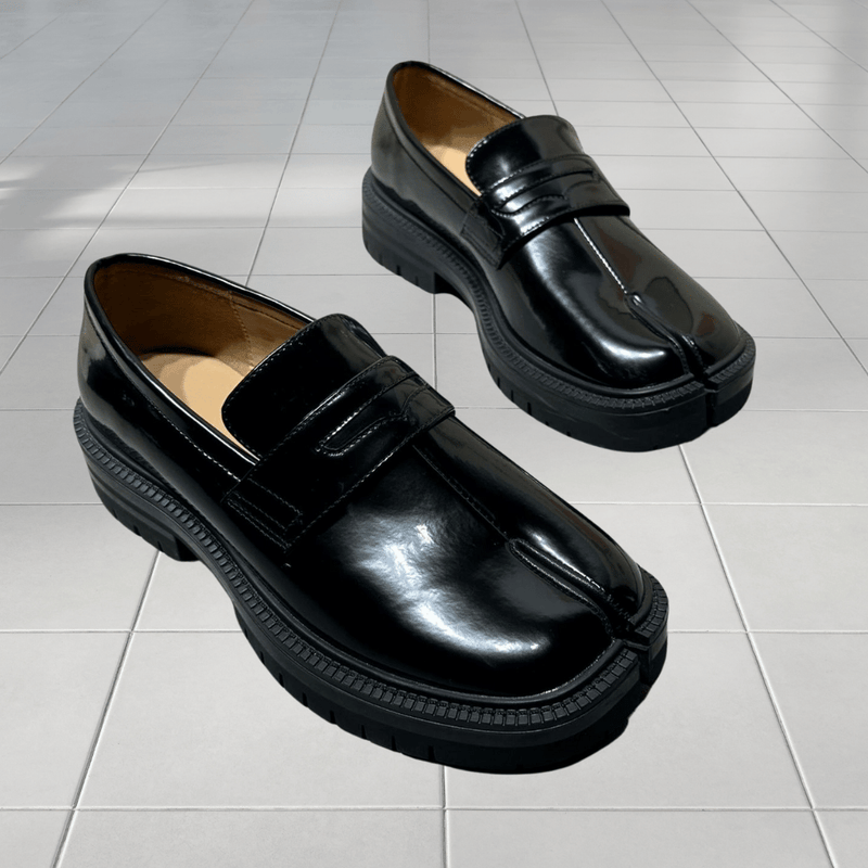 Oliver – Chaussures à bout fendu sans lacets avec semelle épaisse antidérapante | Confort de soutien au quotidien | Faciles à enfiler/enlever pour un usage décontracté