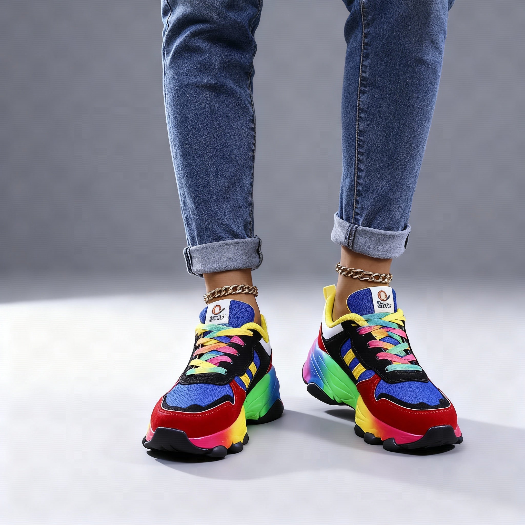 Hazel - Women's Multi-Color Sneakers with Supportive Design