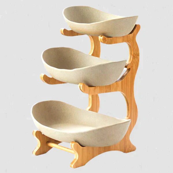 FruitStack - Fruttiera creativa a più livelli per una conservazione elegante e salvaspazio