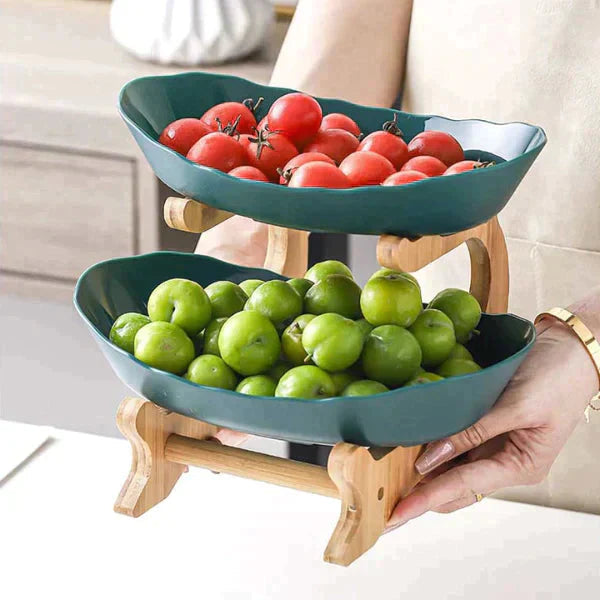 FruitStack - Fruttiera creativa a più livelli per una conservazione elegante e salvaspazio
