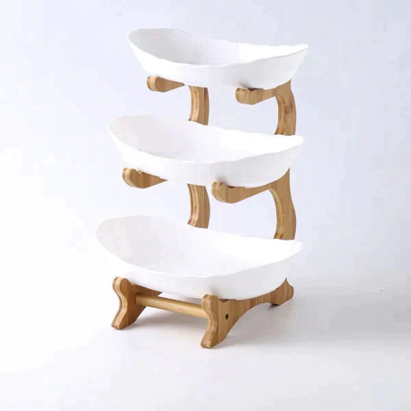 FruitStack - Fruttiera creativa a più livelli per una conservazione elegante e salvaspazio