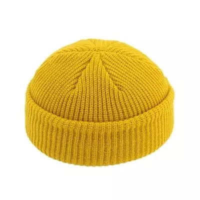 DockFlex – Adjustable Cotton Docker Beanie with Short Brimless Design