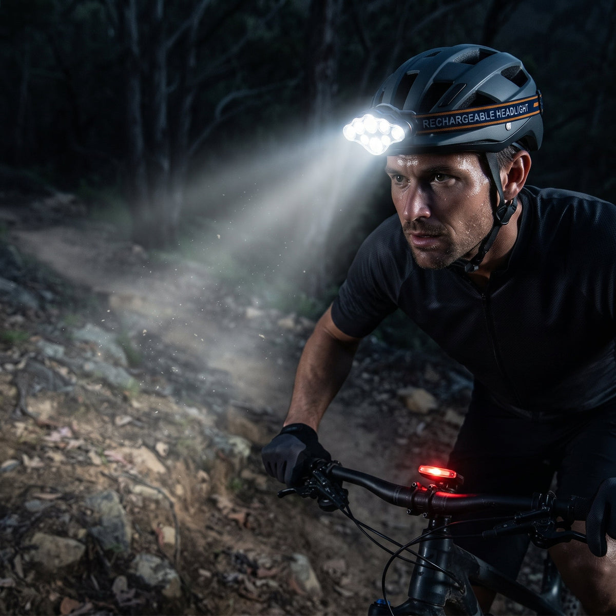 Flexilume - Linterna frontal LED recargable con banda ajustable