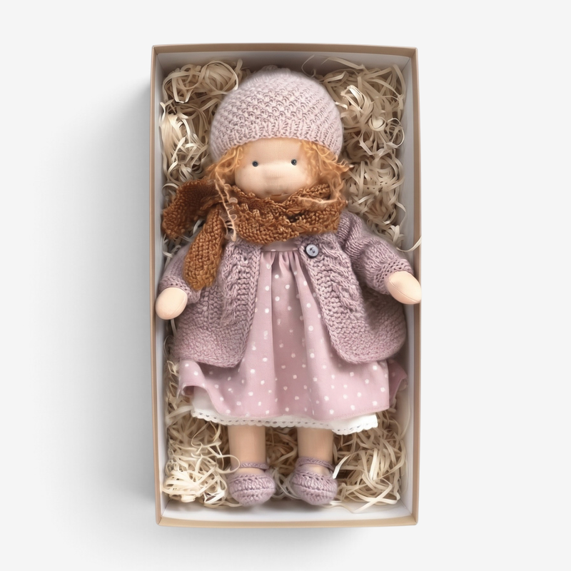 WillowCraft – Păpușă Waldorf lucrată manual, din materiale naturale și moi