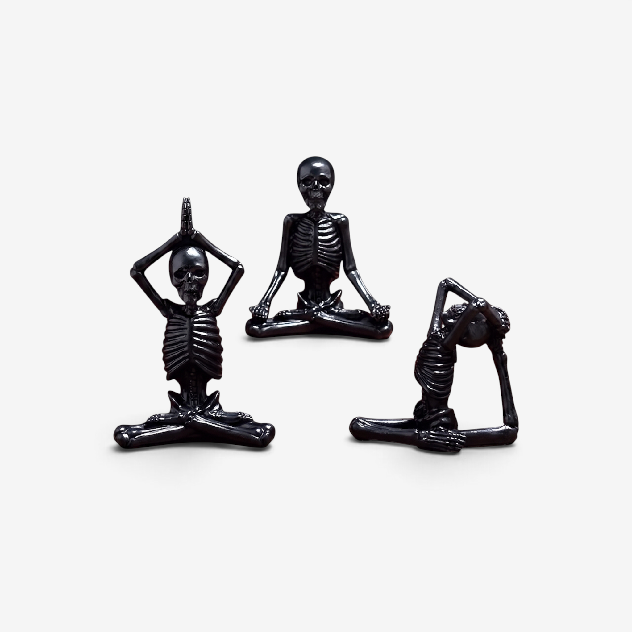 Figurka szkieletu na Halloween, dekoracja z żywicy