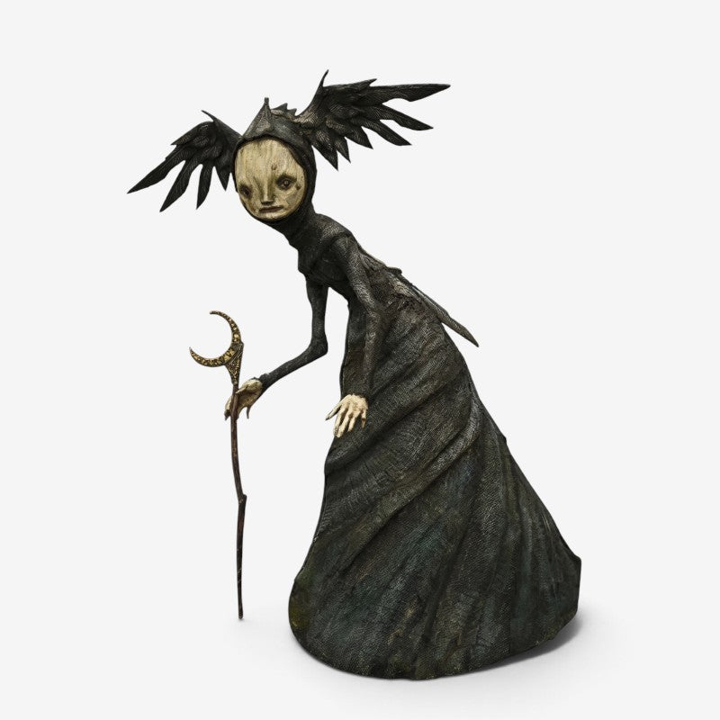 Gotická figurka čarodějnice pro halloweenskou výzdobu