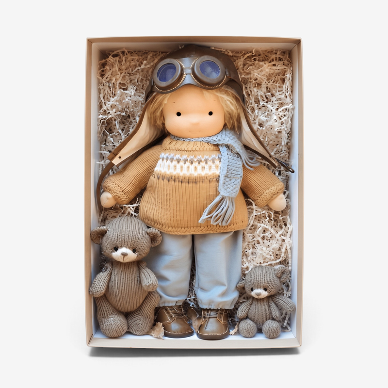 WillowCraft – Păpușă Waldorf lucrată manual, din materiale naturale și moi