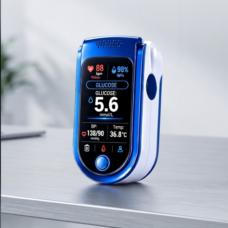 PulseView – digitálny prstový pulzný oxymeter s OLED displejom
