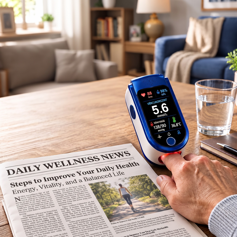 PulseView – digitálny prstový pulzný oxymeter s OLED displejom