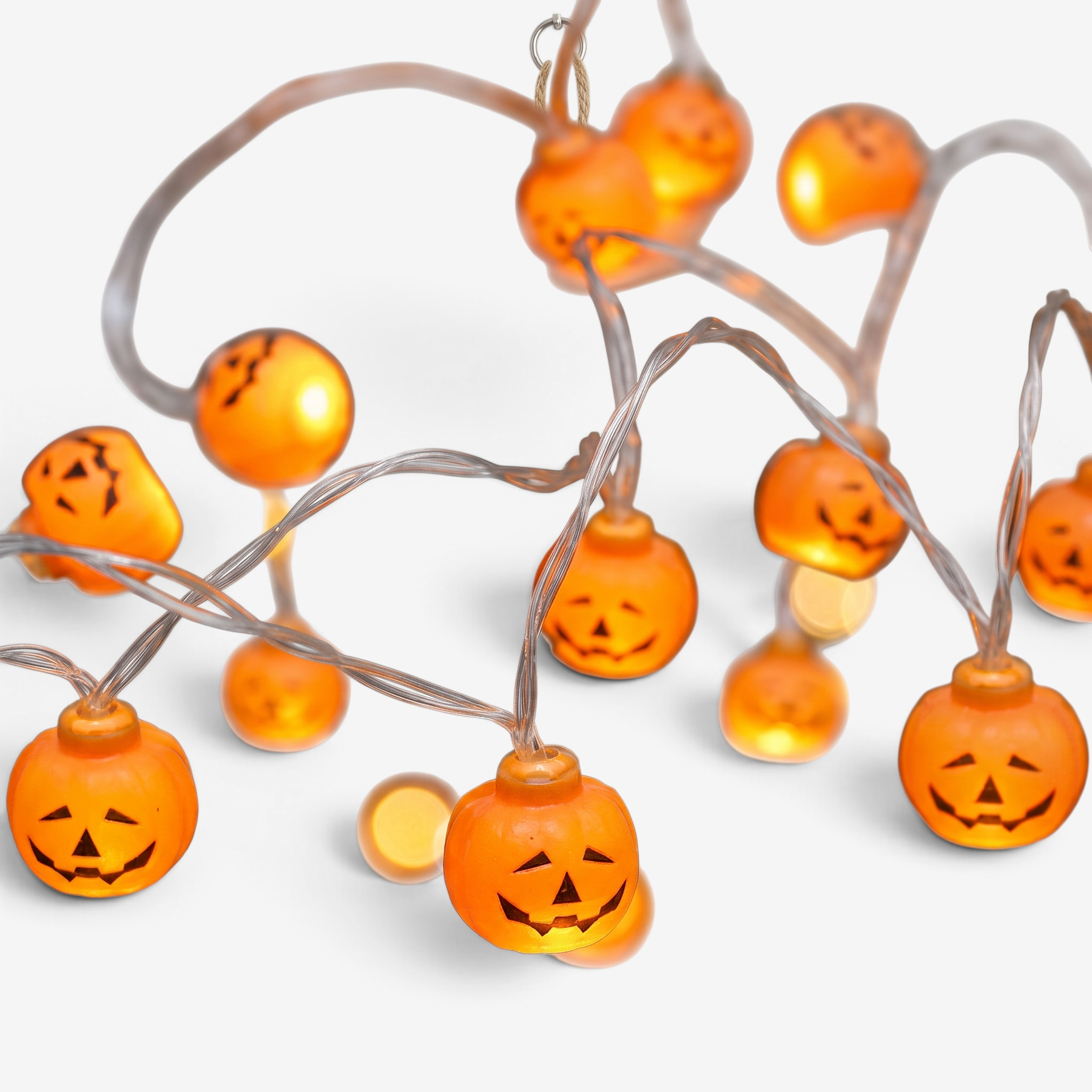 GlowHaven - Luzes de cordão de Halloween com fantasmas e abóboras