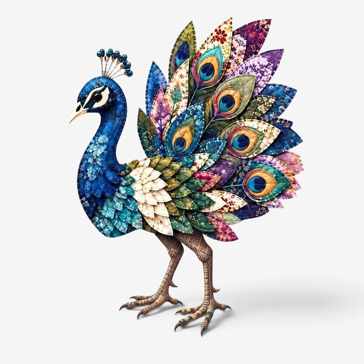 FeltFeathers - Diy Bird Pattern Kit With Layered Design