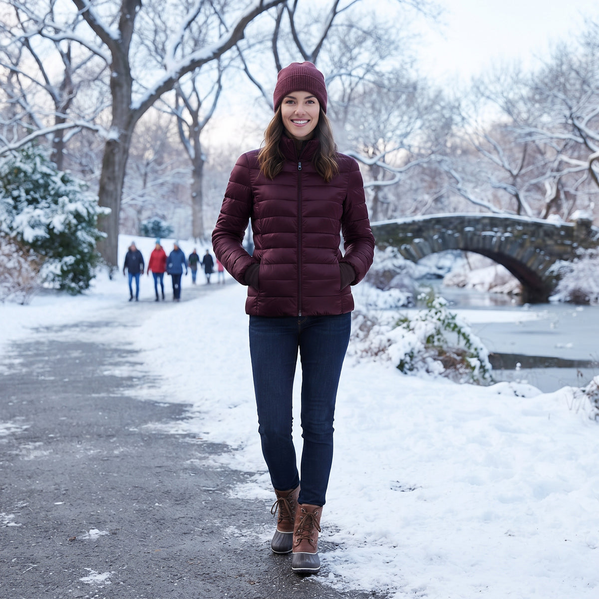 Quilfit - Women's Hip-Length Quilted Coat