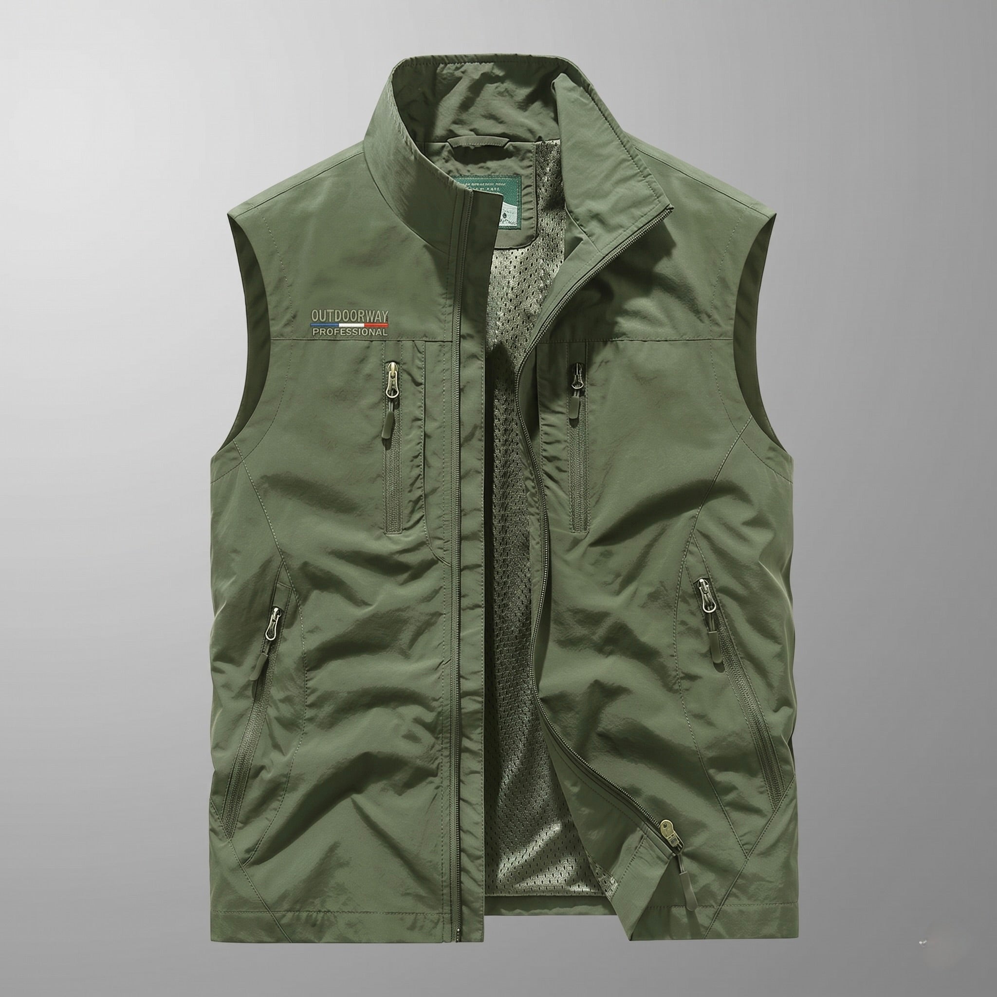 Men's Lightweight Cargo Vest with Pockets