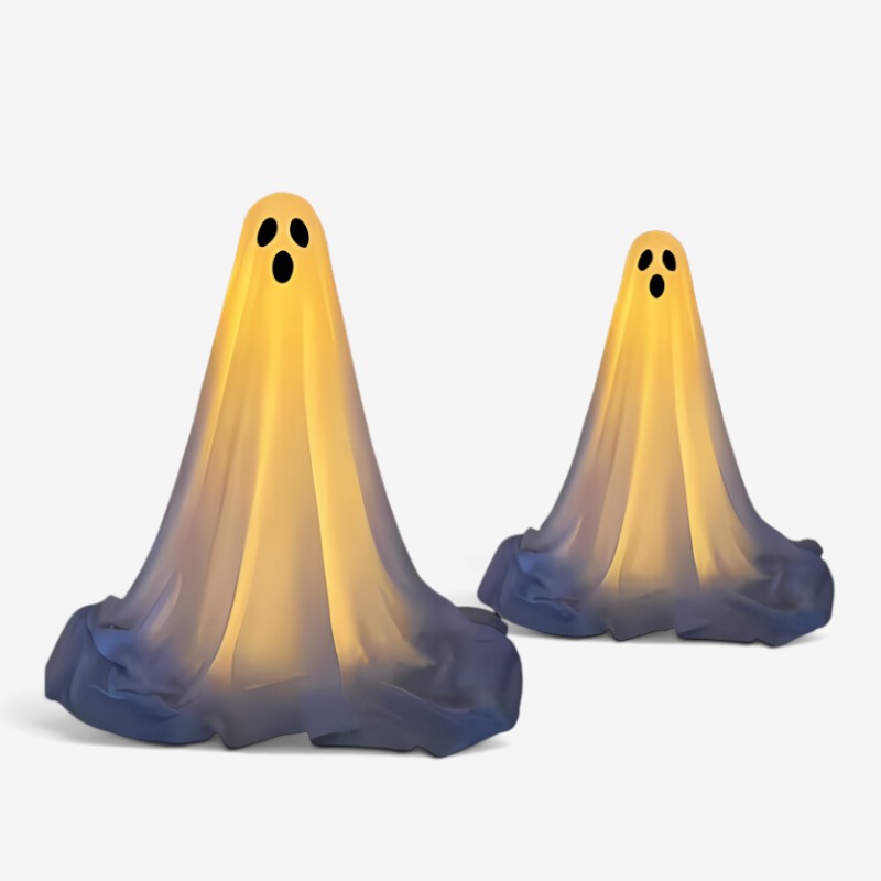 PhantomGlow - Decoração LED de fantasma com alimentação a pilhas