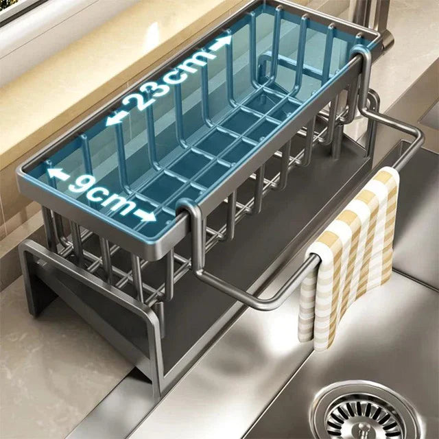DryEase - Compact dish rack with removable drip tray