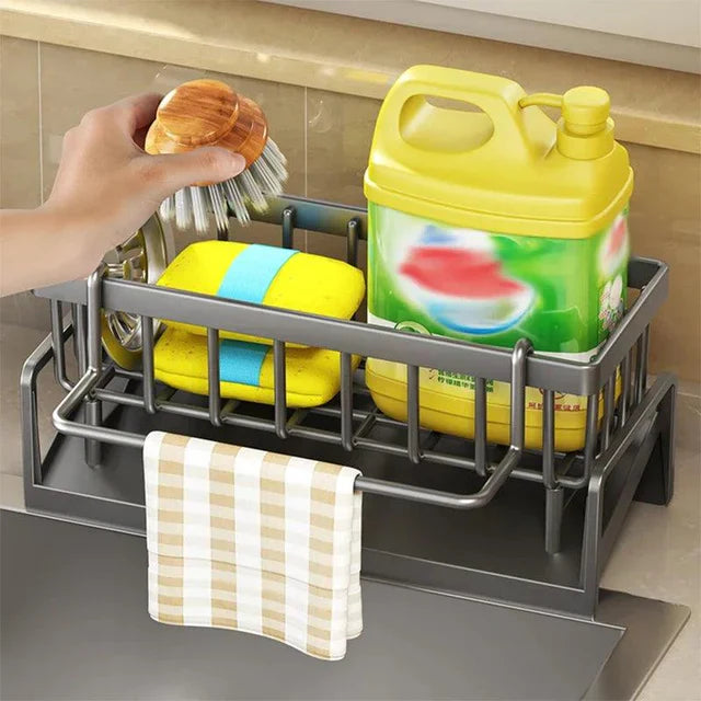 DryEase - Compact dish rack with removable drip tray