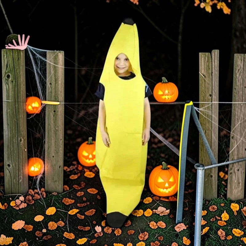 Vtipný žlutý banánový kostým pro muže