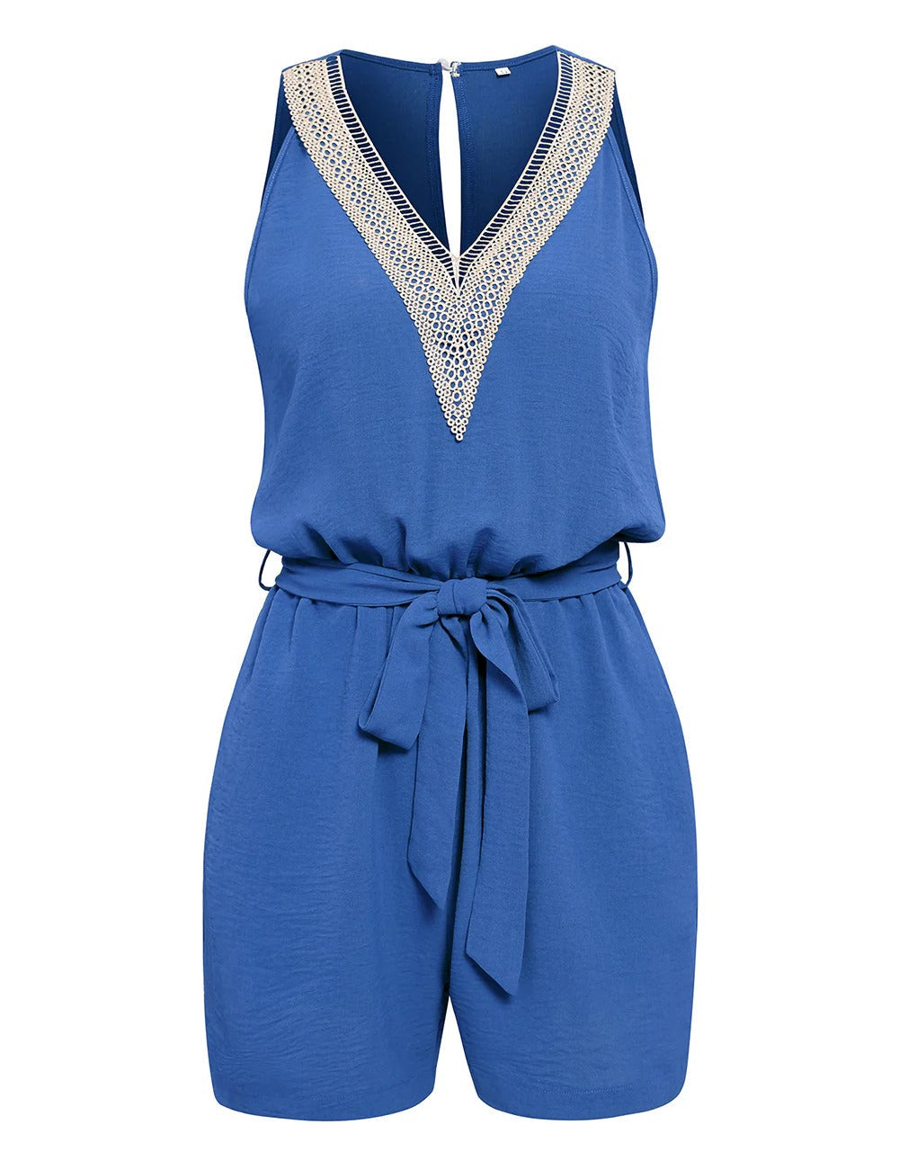Elara - Combinaison sans manches chic avec ceinture taille flatteuse