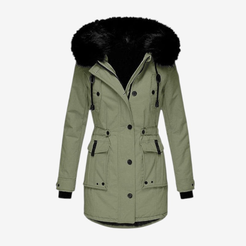 Julia – Manteau à manches longues, capuche réglable et plusieurs poches