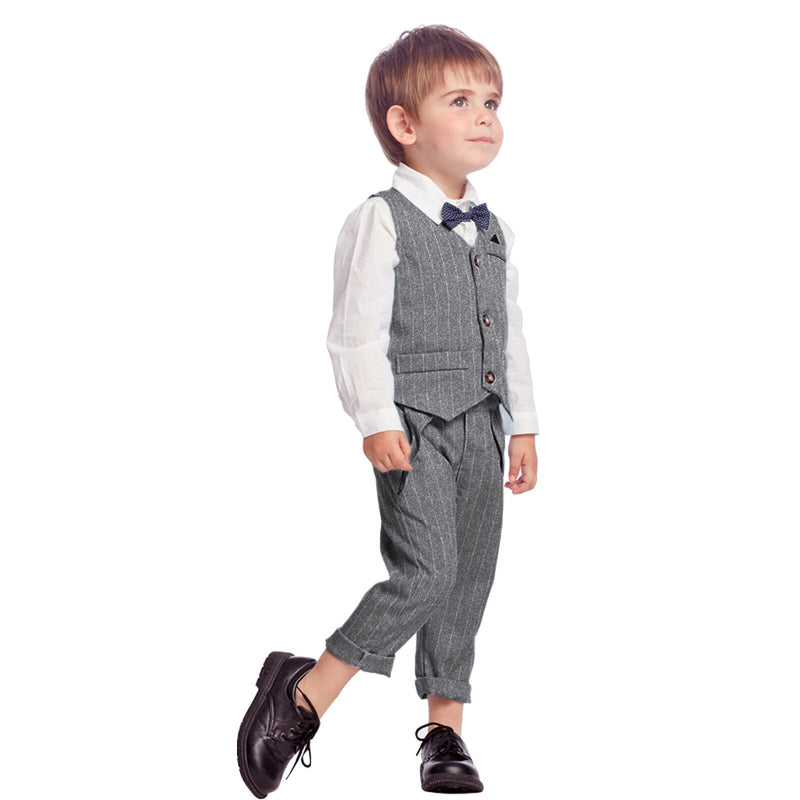 Jayden – Ensemble classique 3 pièces avec gilet sans manches et pantalon décontracté