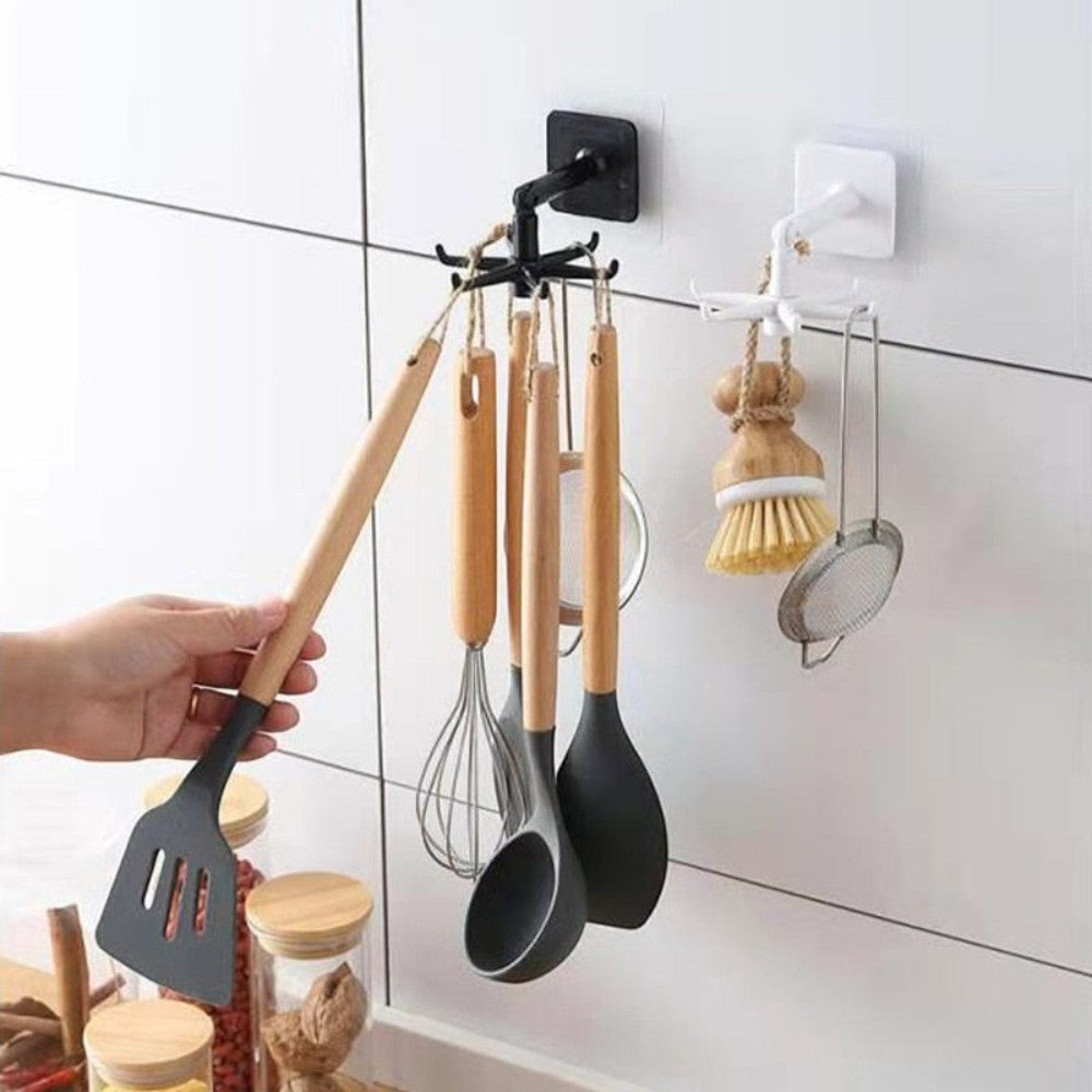 SpinHook – 360° Roteerbare Keukenplank met 6 Haken