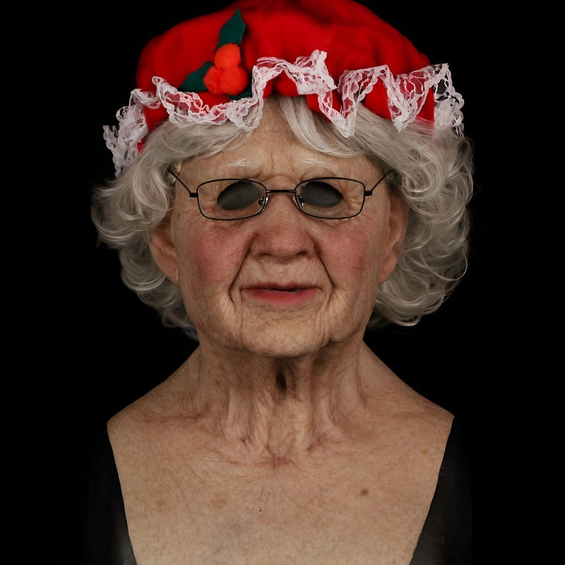 Realistyczna maska starego mężczyzny na Halloween