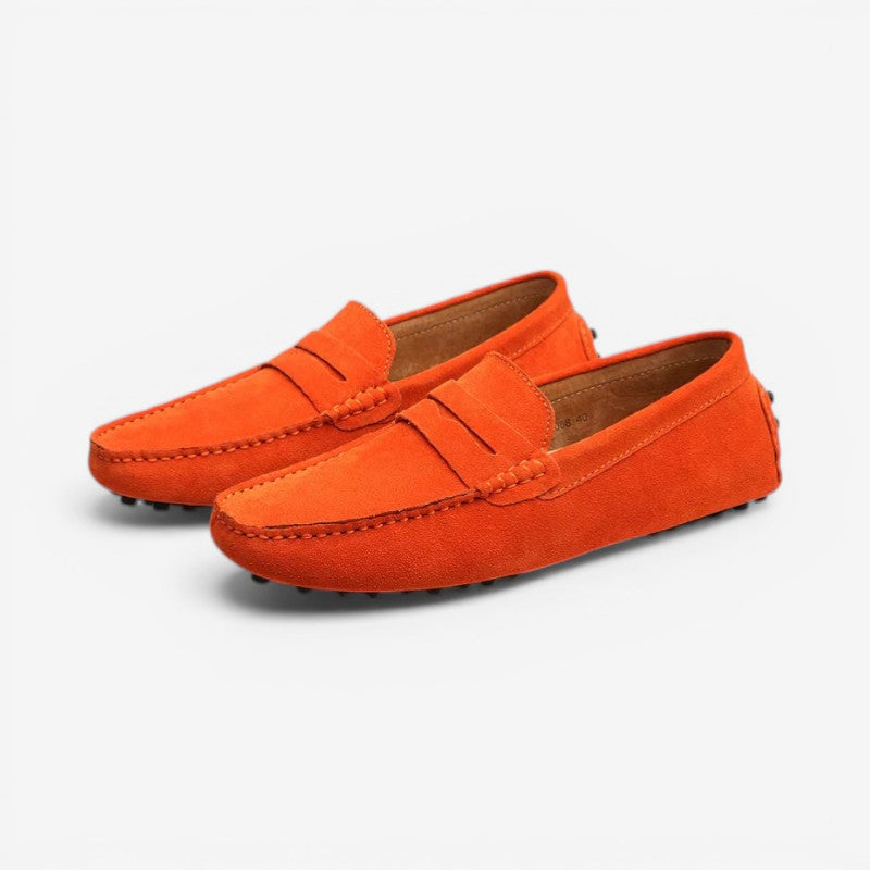 Alex - Round Toe Slip On Shoes with Non Slip Sole | Easy On and Off Everyday Comfort | Sizes 38–49 | Brown, Green, Red, Grey, Black, Orange, Dark Brown