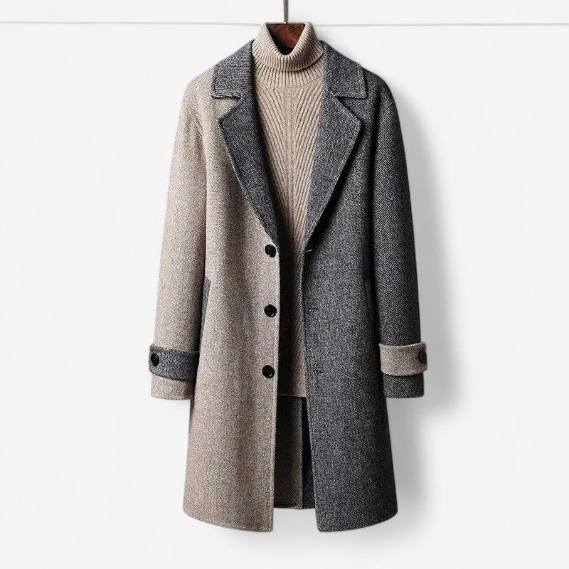 Arvion – Mantou lung cu mâneci lungi și design clasic