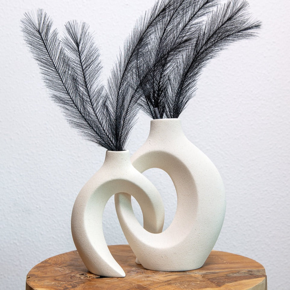 FloraTwist - Vase tressé élégant pour des présentations florales époustouflantes et la décoration intérieure