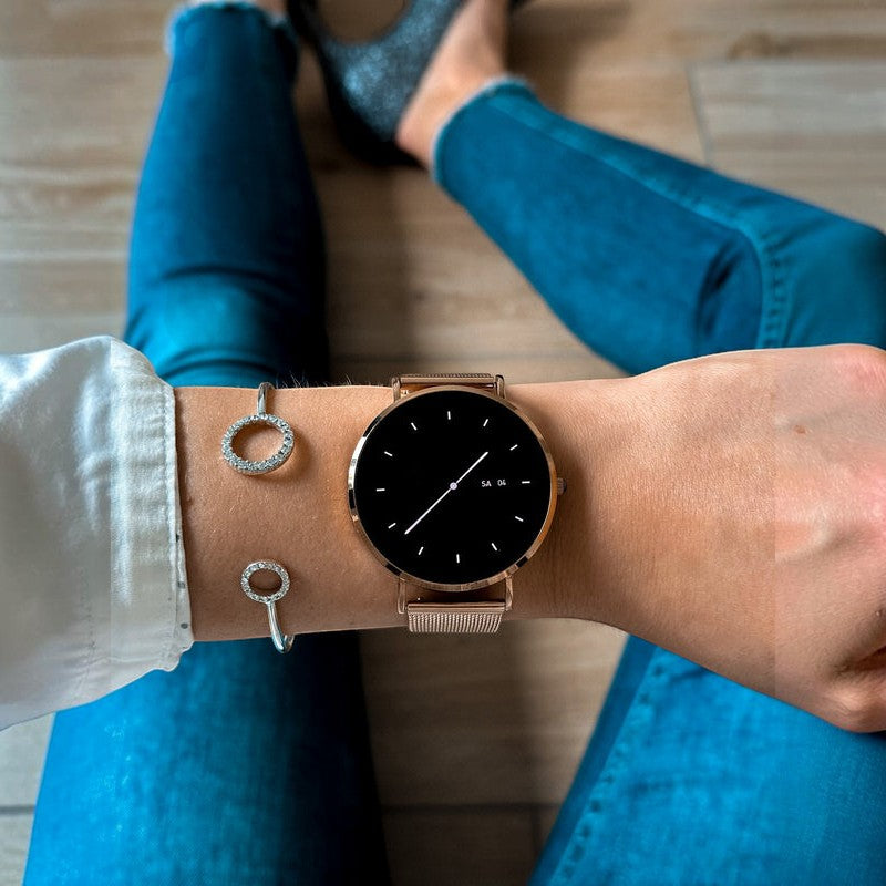Flora - Smartwatch com design elegante e funcionalidades avançadas