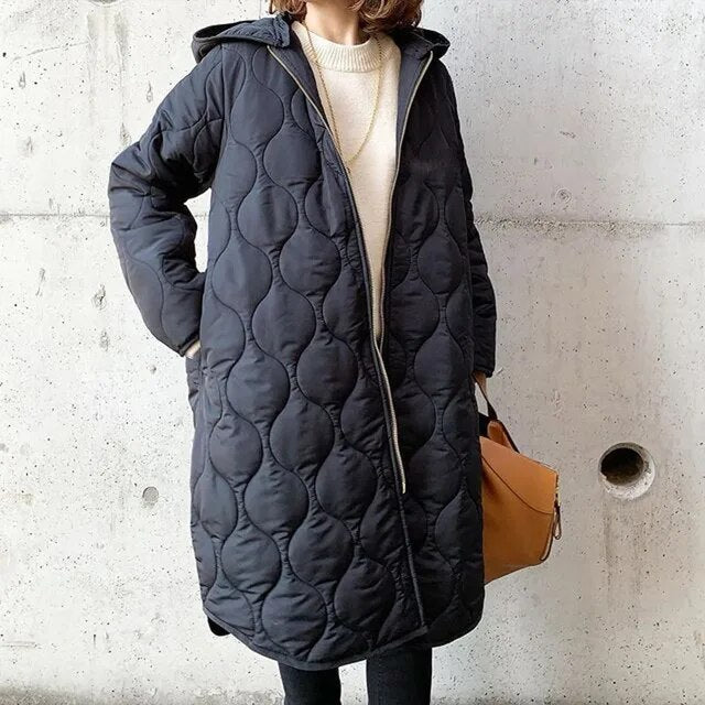 Sophia - Fashionable parka with practical zipper and warmth