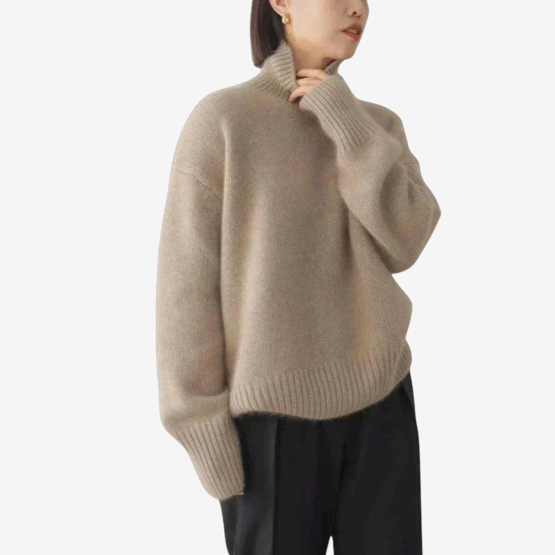 Harley - Turtleneck Knit Sweater with Long Sleeves