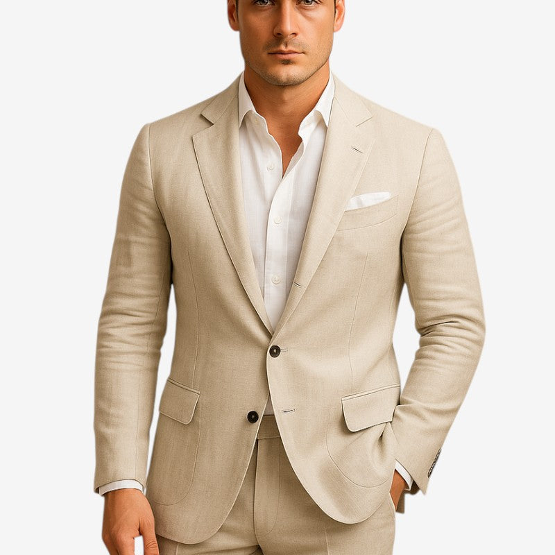 Blazer Uomo Slim Fit con Manica Lunga
