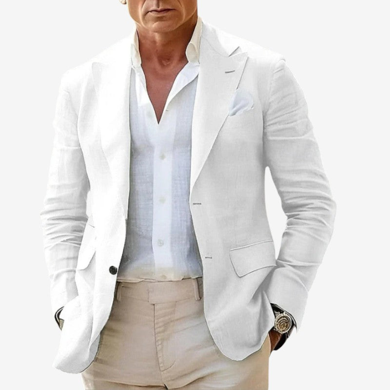 Blazer Uomo Slim Fit con Manica Lunga