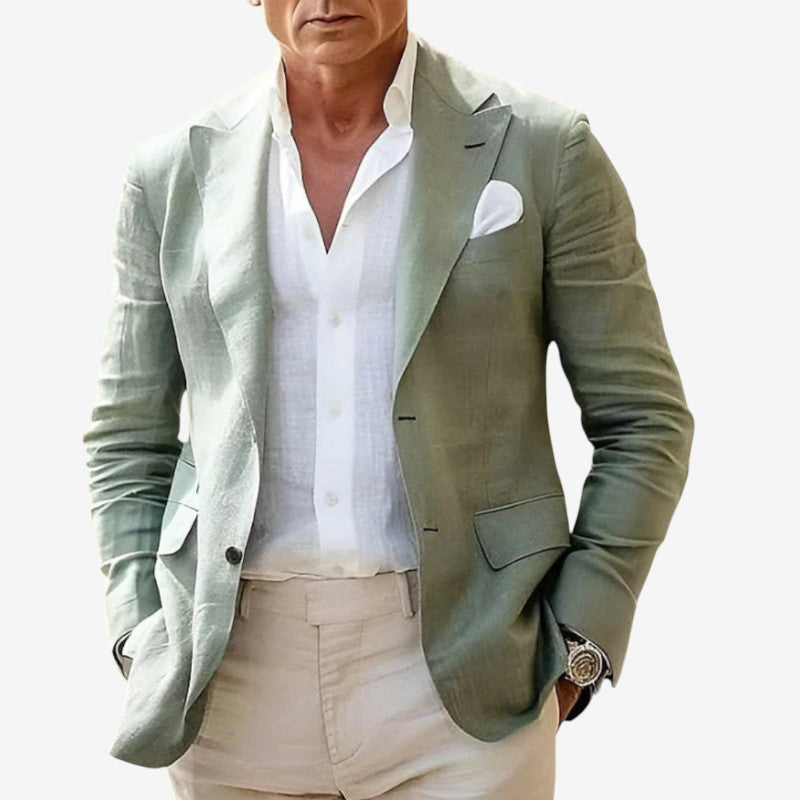 Blazer Uomo Slim Fit con Manica Lunga