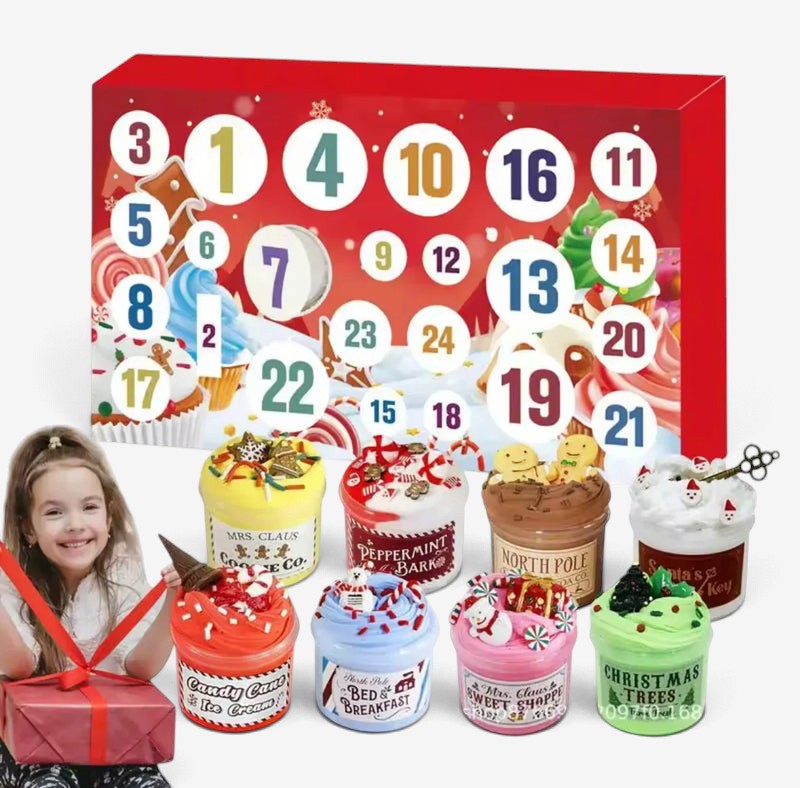 SlimeSurpriza – Calendrier de l’Avent Slime 2026 avec 24 pots de slime uniques