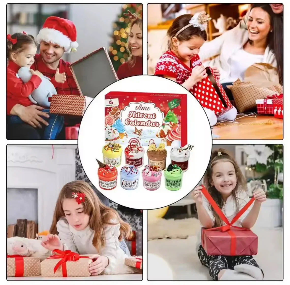 SlimeSurpriza – Calendrier de l’Avent Slime 2026 avec 24 pots de slime uniques