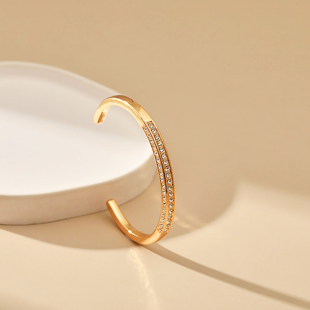 Luna - Bracciale elegante con strass scintillanti per un look raffinato