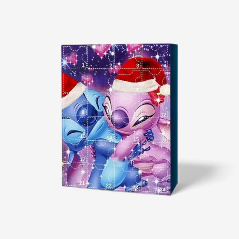 DisneyMagic – Calendrier de l'Avent Thème Disney avec Figurines Stitch et Mickey Minnie