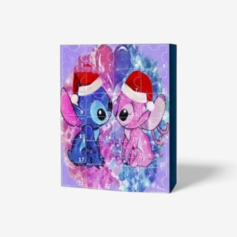 DisneyMagic – Calendrier de l'Avent Thème Disney avec Figurines Stitch et Mickey Minnie