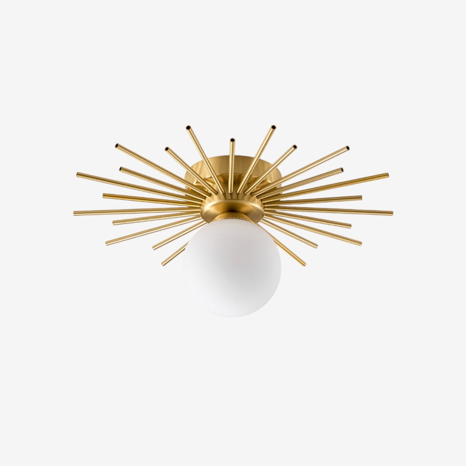 LumiStar – Lampada da soffitto in ottone e vetro con design rotondo